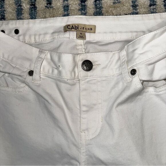 CAbi White lightweight Trouser Jeans with a little stretch size 4- EUC - Picture 12 of 14
